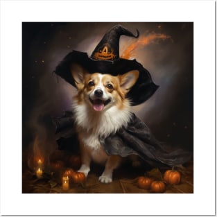 Corgi Witch Posters and Art